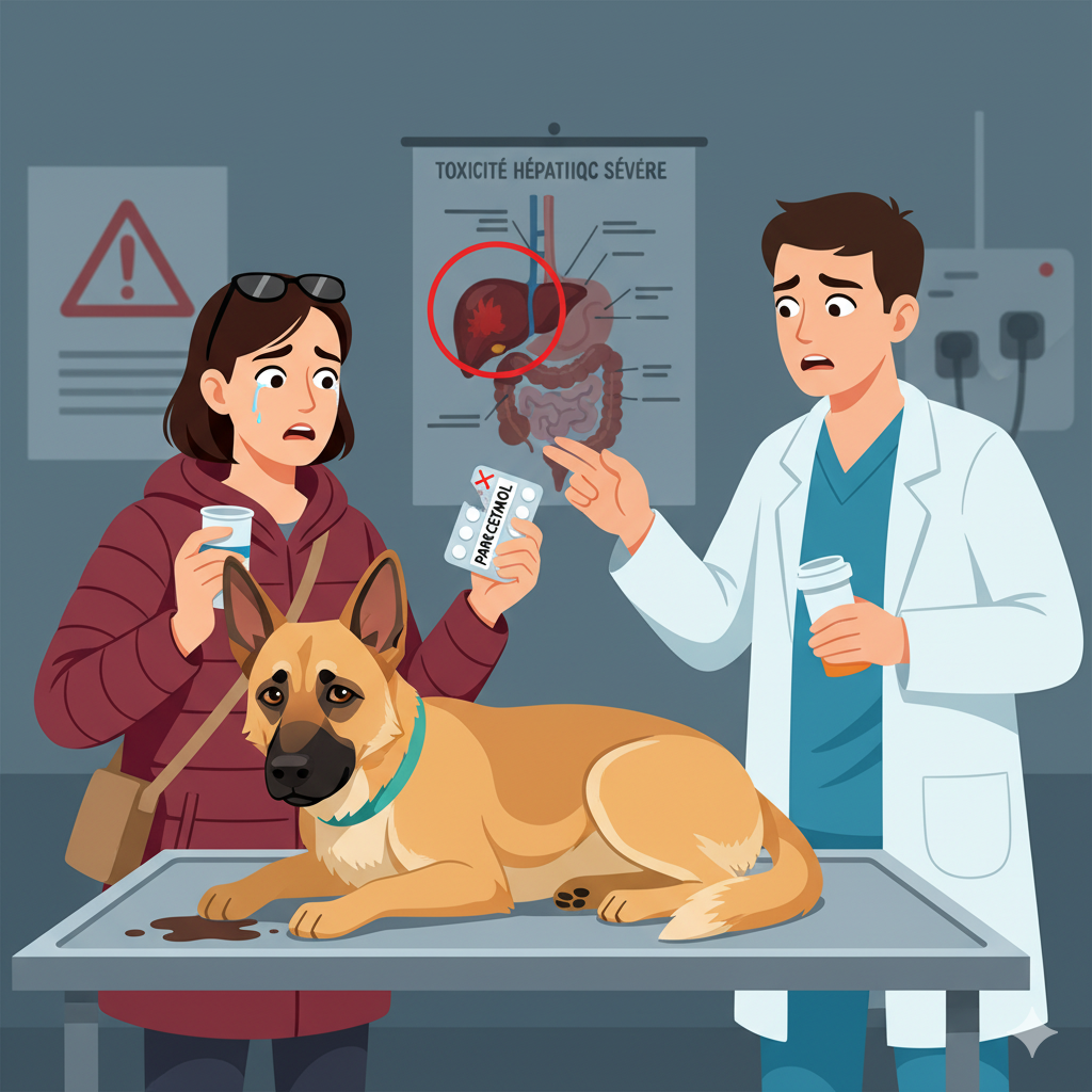 chien et paracétamol