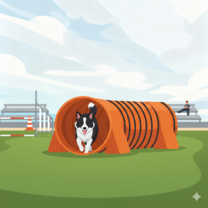 Agility border collie