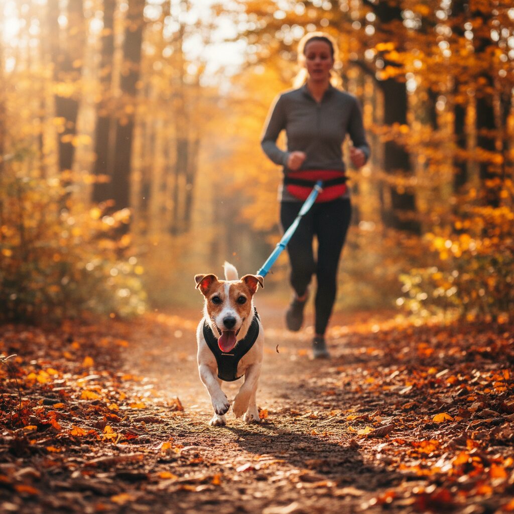 Jack russel canicross, race de chien sportif