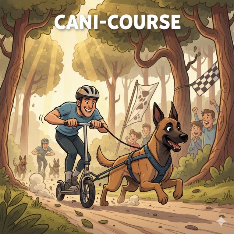 Cani-Trottinette avec un Malinois