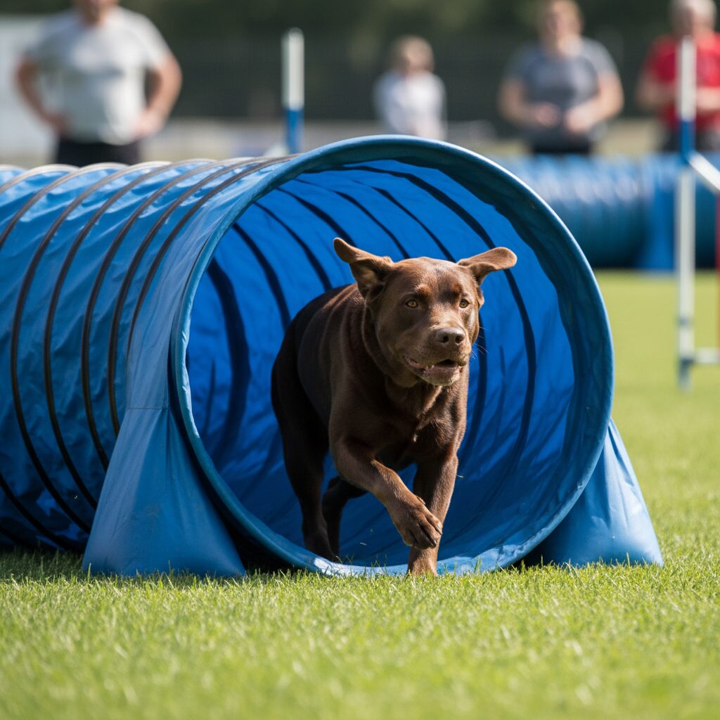 Agility avec Labrador