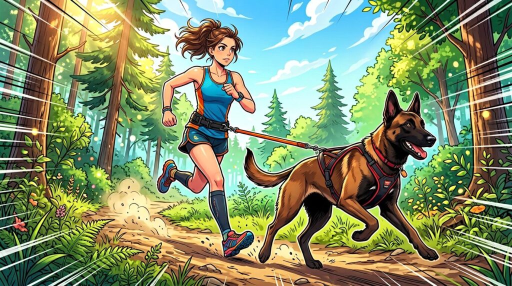 Courir avec son chien quant il fait chaud
